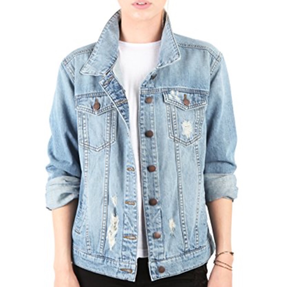 STS Blue Oversize Boyfriend Denim Jacket, XS